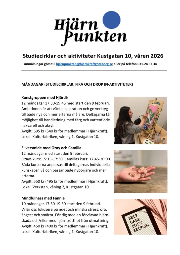 Vårprogram HjärnPunkten 2026