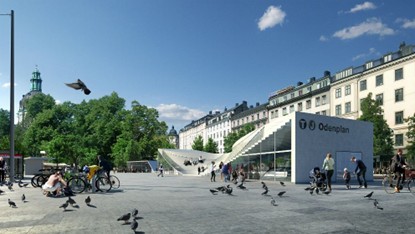 Vy över Odenplan